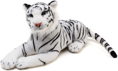Image of Tickles Tiger Soft Stuffed Plush Animal Toy for Kids Boys & Girls Birthday Gifts (Color: White Size: 39 cm)