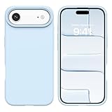 BENTOBEN for iPhone 17 Air Case, Liquid Silicone Anti-Slip Microfiber Lining 17 AirPhone Case, Slim Soft Gel Rubber Anti-Scratch Shockproof Cover for iPhone 17 Air 6.5' 2025, Light Blue