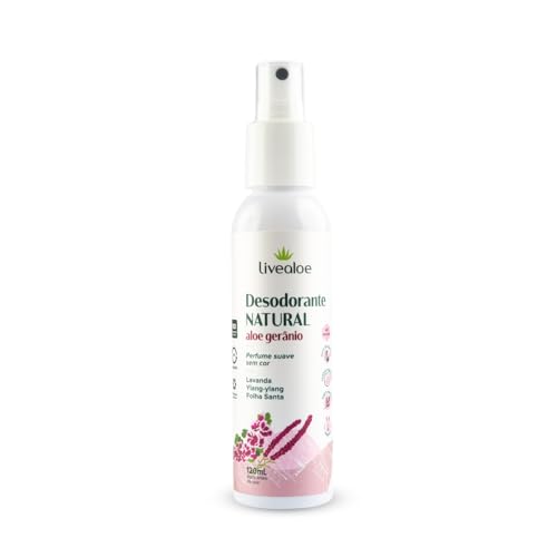 LiveAloe Desodorante Natural Aloe Gerânio 120Ml