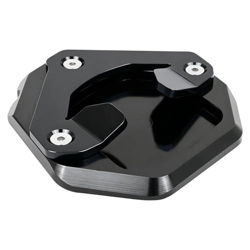 Ampliador de base mecanizado y soporte lateral de aluminio para motocicletas serie 700