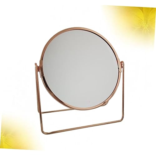Espejo de maquillaje doble cara con rotación elegante miniatura 4