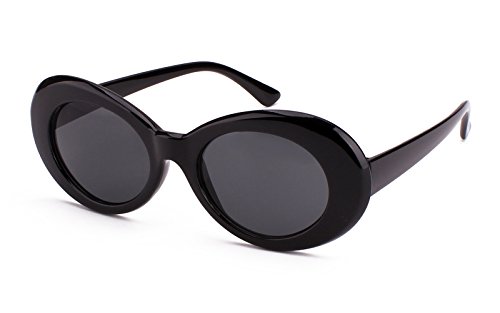 Womens Mens Cat Eye Bold Retro Oval Sunglasses Thick Frame3