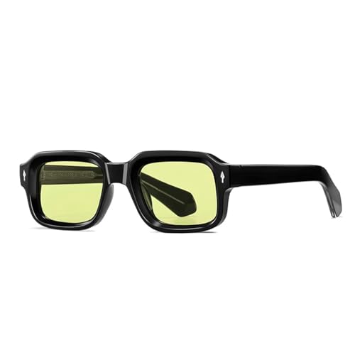 Lunettes de soleil de luxe rétro pour femmes avec monture transparente
