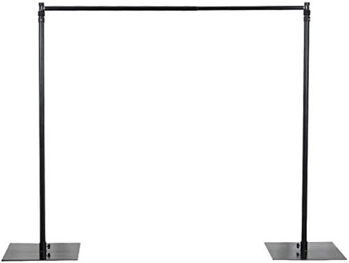 Balsa Circle 10 feet x 10 feet Heavy Duty Backdrop Stand Kit with Steel Base - Wedding Background Support System for Photography