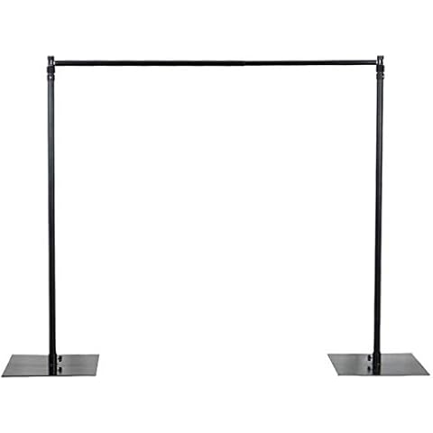 Balsa Circle 10 feet x 10 feet Heavy Duty Backdrop Stand Kit with Steel Base - Wedding Background Support System for Photography Cover