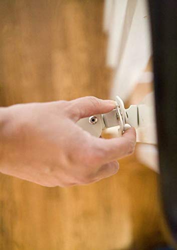 The Stair Barrier Baby And Pet Gate: Wall To Wall Baby Gate - Safety Gates For Kids Or Dogs - Cardinal Gate With Fabric Slipcover For Stairs With Two Walls - Made In The Usa #TOP2