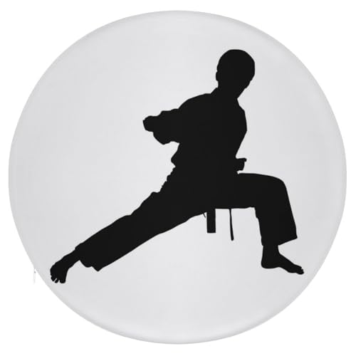 Cojín redondo de karate de 15.3 pulgadas para silla de hogar y suelo de patio 2