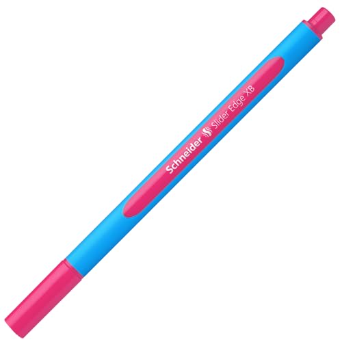 Schneider Schreibgeräte Kugelschreiber Slider Edge Kappenmodell XB Pink Schaftfarbe: Cyan-Pink blau rosa