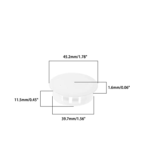 Image of Plastic Plug Insert for Metal Tubing, Pipe Tubing End Cap, Glide Insert for Pipe Post, Chairs and Furniture