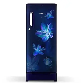 Whirlpool 192L 3 Star Direct-Cool Single Door Refrigerator (205 Icemagic Powercool ROY 3S, Sapphire Flower Rain,2023 Model)