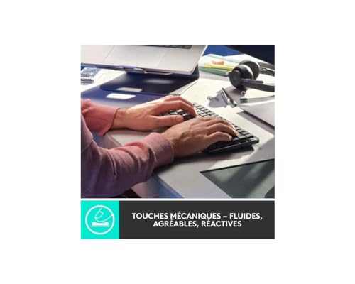 Logitech MX Mechanische kabellose Mini-Tastatur mit Beleuchtung – Ansicht 3
