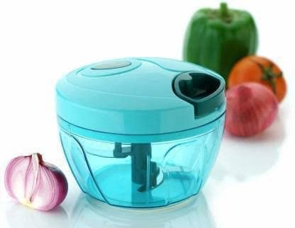 Fayra Compact Manual Handy Chopper with 3 Blades for Effortlessly Chopping Vegetables and Fruits 450ML