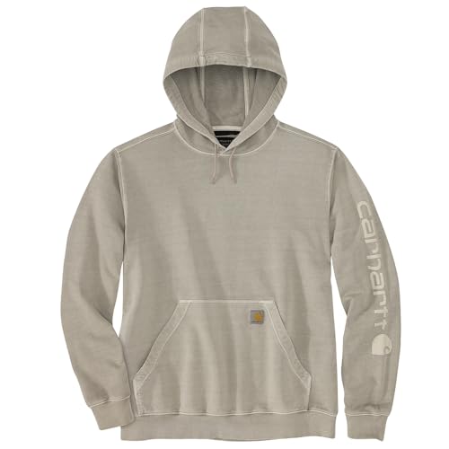 Carhartt Men's Durham Garment Dyed Logo Sweatshirt, Greige, Medium - image 1