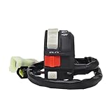 MATERIAL: Dieser Motorrad-Lenkerschalter besteht aus Kunststoff und Metall, ist gut verarbeitet und verschleißfest.