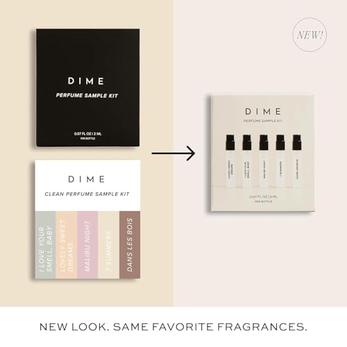 dime beauty perfume sampler hypoallergenic clean perfumes eau de toilette for women set of 5 2 ml