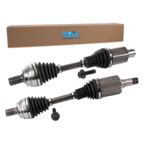 TRQ Front Driver and Passenger Side CV Axle Assembly Set Compatible with 2010-2016 Mercedes-Benz E350 E550 2012-2018 CLS550 2015-2016 CLS400 E400 2014-2016 E250 4Matic
