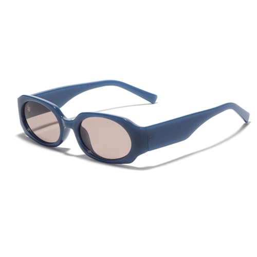 Lunettes de soleil rectangle femmes de taille unique et protection solaire UV400