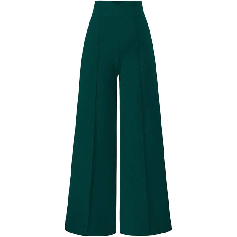 Pantalon palazzo fluide avec coupe ample et jambe droite - 2