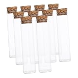 ARTSEWPLY 10 piezas Botellas de Vidrio Pequeñas con Corcho Frascos Transparentes para Exhibición y Almacenamiento para Decoración Regalos y Manualidades