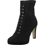 Verschluss: Reißverschluss Tamaris Damen Schnürstiefelette schwarz 39