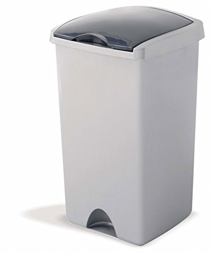 Addis Lift Top Bin 48L Metallic (713076)