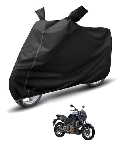 Image of Auto Hub Waterproof Bike Cover Compatible with Bajaj Dominar 400 Dustproof, UV Protection Two Wheeler Bike Dominar 400 Cover - Black