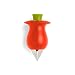 Produktbild Chef'n Tomatenstrunkentferner, Tomatenentstieler und -entkerner mit Funktionsteil aus Edelstahl, Küchenhelfer zum Dekorieren von Obst und Gemüse (Farbe: Dunkelrot), Menge: 1 Stück