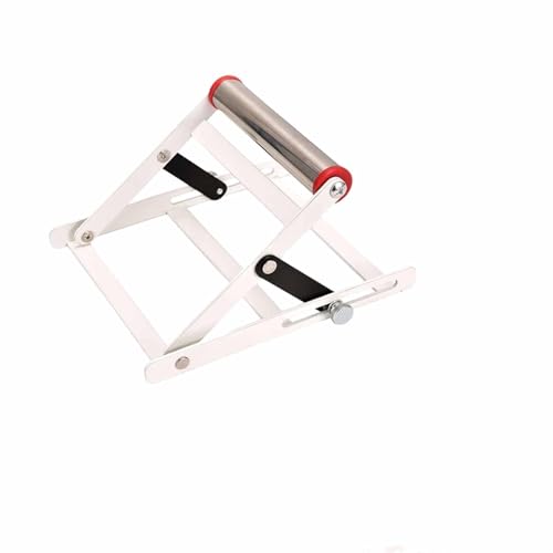 Foldable Angle Grinder Stand Table Saw Stand Height Adjustable 55-135mm Cutting Machine Support Frame,Stainless Steel Metal Cutting Machine Work Support Stand with Roller Attachments(1 Pc)