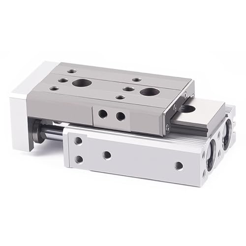 Vérin pneumatique coulissant MXQ 12mm à double tige anti-torsion