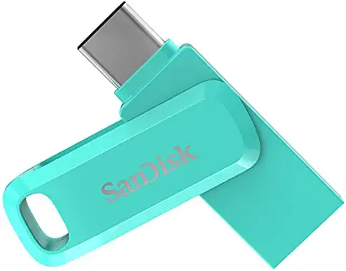 SanDisk Ultra Dual Drive Go 64GB USB 3.0 Type C Pen Drive for Mobile (Mint Green, 5Y) 