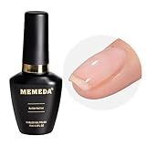 MEMEDA Builder Nail Gel, 7-in-One Clear Builder for Nails, LED Lamp Cured Color Base Coat Strengthener Thickening Extension Rhinestone Glue Gel Polish in a Bottle for DIY Home Salon Gift