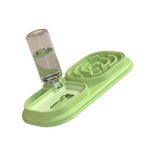 猫用ディスペンサー付きドッグボウルフードトリートフィーダー猫用のゆっくりした給餌ボウル消化食品フィーダー水給供給犬皿