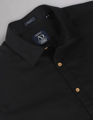 Image of AD by Arvind Cotton Linen Slim Fit Shirt