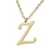 Produktbild Morella Damen Halskette mit Buchstabe Z Anhänger Edelstahl Gold in Schmuckbeutel