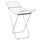 Leifheit Classic Siena 180 Easy Clothes Airer, Clothes Drying Rack with Extra-Thick Rails, Strong and Sturdy Aluminium Lightweight Clothes Horse, Grey, 18 m Drying Rack