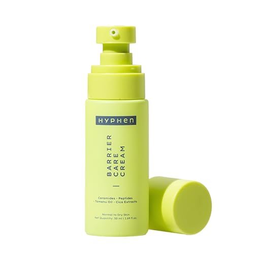Hyphen Barrier Care Face Cream for Normal & Dry Skin | Peptides & Ceramides Face Moisturizer That Strengthens Skin Barrier & Heals Dry Skin | Deep Moisturizing Face Cream For Men & Women | 50ml