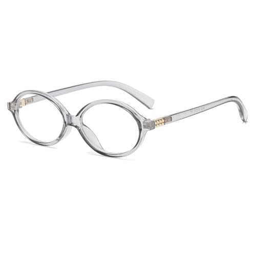 Image of JOVAKIT Retro Oval Blue Light Blocking Glasses for Women Vintage Fashion 90s Small Oval Frame Eyeglasses