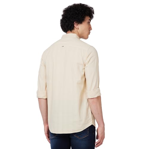 Image of Spykar Men's Regular Fit N /A Full Sleeve Solid Casual Shirts