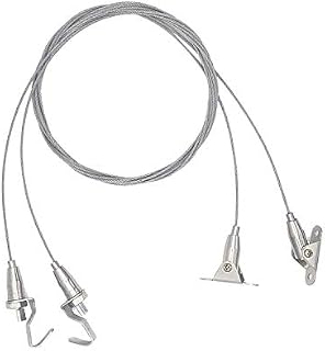 Chris.W 2Pack Art Gallery Ceiling Wall Mount Picture Hanging System Kit with Adjustable