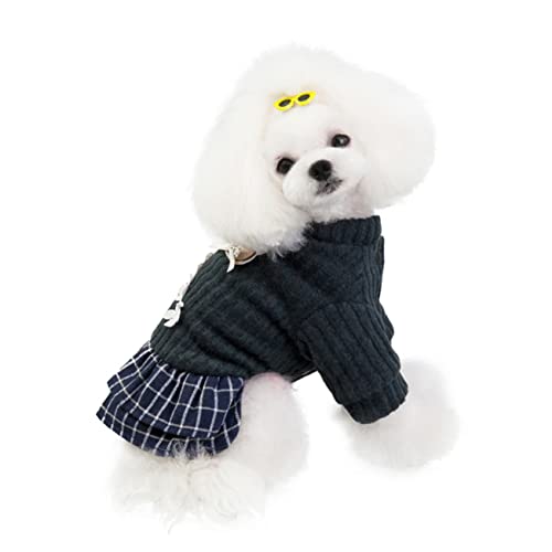Balacoo 2 Pçs Gato De Natal Casaco Acolchoado Quente Padrão De Flores Animais De Estimação Roupas Ur