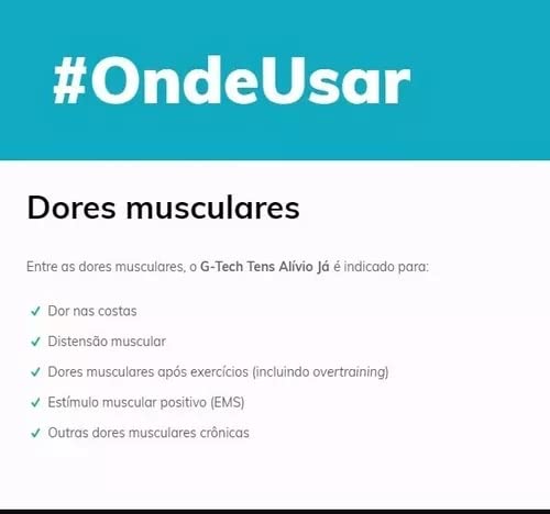 Gel De Reposição Tens Alívio Já Eletroestimulador - G-tech