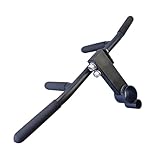 Mango de ejercicio de metal para entrenamiento muscular de espalda, accesorio de agarre de barra resistente para tirar hacia abajo, peso muerto, prensa de hombro, 25.2 pulgadas de longitud