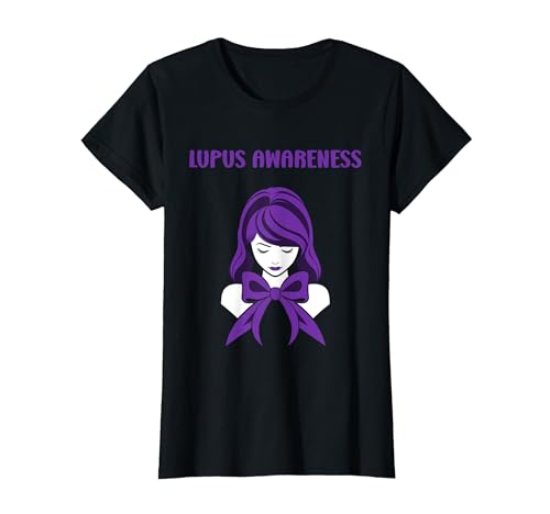 Survivor Fighter Purple ribbon Support Lupus Awareness T-Shirt