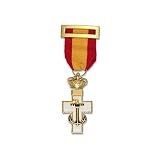 medalla merito militar distintivo blanco De la marca Albainox Albainox 9257 Condecoraciones, Unisex Adulto, Multicolor, Talla Única