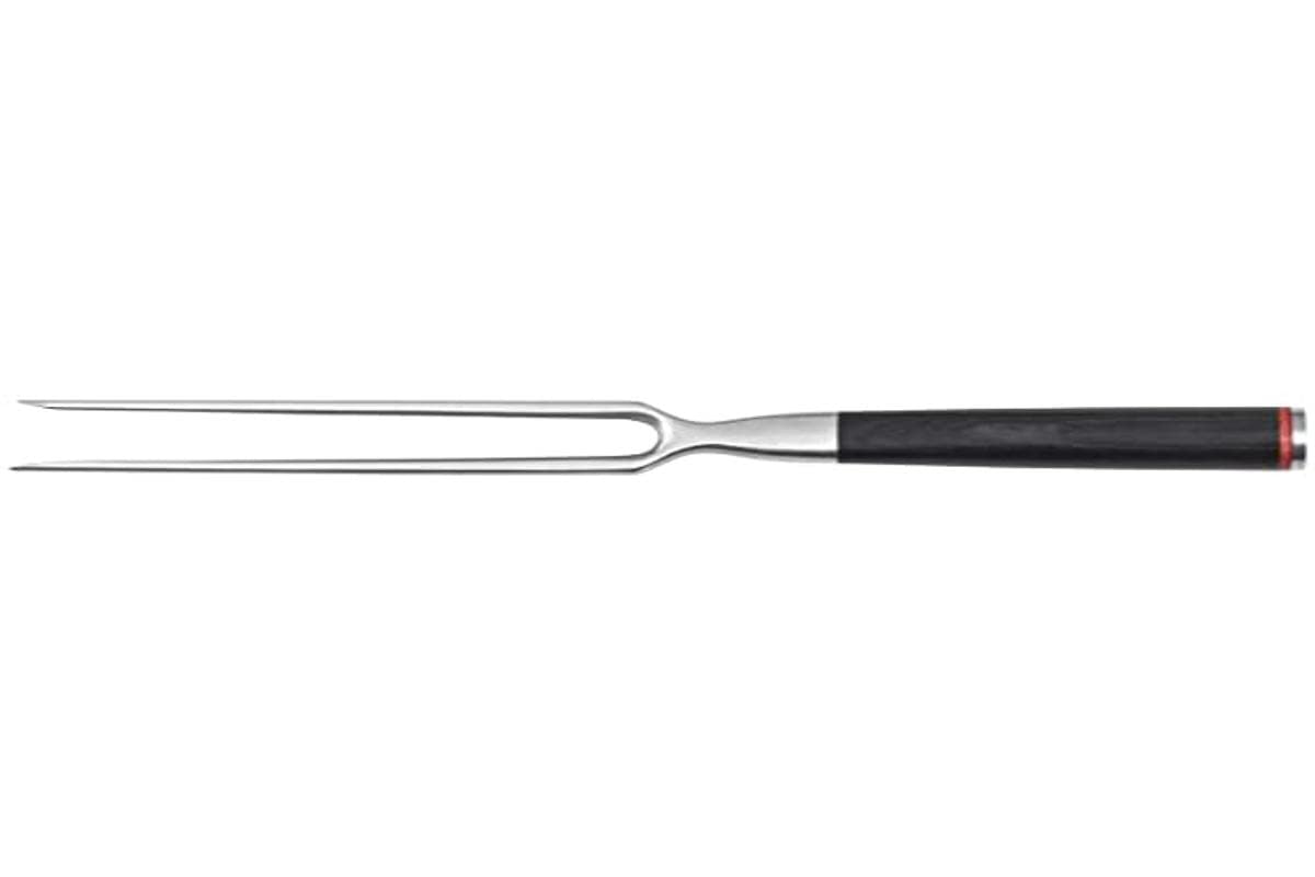 Fourchette à Découper KOTAI - Acier Inoxydable Et Manche En Pakkawood - Pour Rôtis Et Grillades