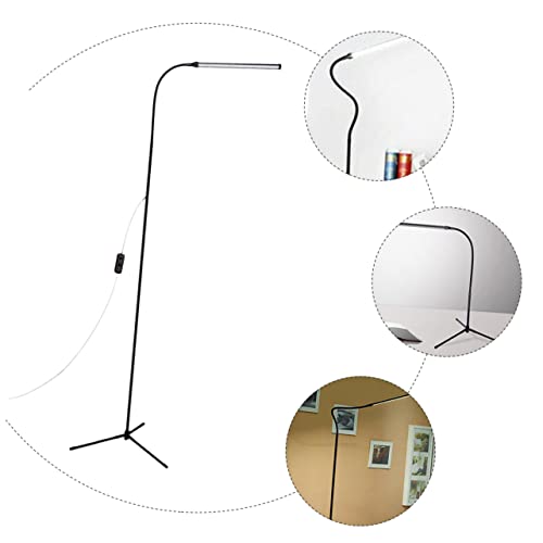 Lámpara de pie LED regulable multifunción con diseño en color negro 7