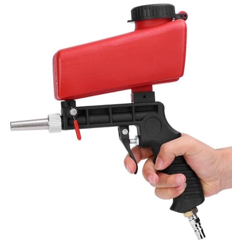Tragbare 90psi Schwerkraft Sandstrahler Sand Blaster Gun Set Sandstrahl Spray Tool zum Entfernen von Farbe Flecken Rost