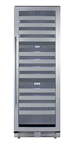 Summit Appliance SWCP1988TCSS 24" Wide Triple Zone Wine Cooler