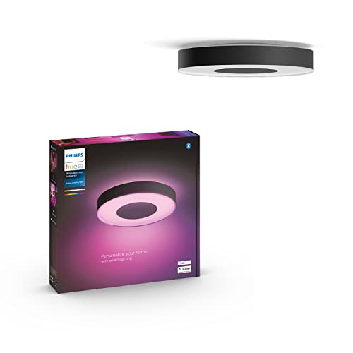 Plafonnier connecté Philips Hue Infuse Large noir compatible Alexa et Google