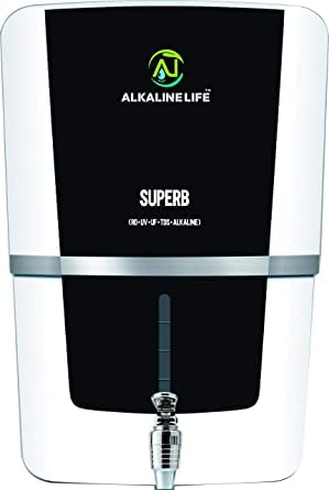 Alkaline Life SUPERB RO UV UF TDS ALKALINE AA 12 liters immunity booster water purifier (pH Balance Negative ORP Antibacterial)